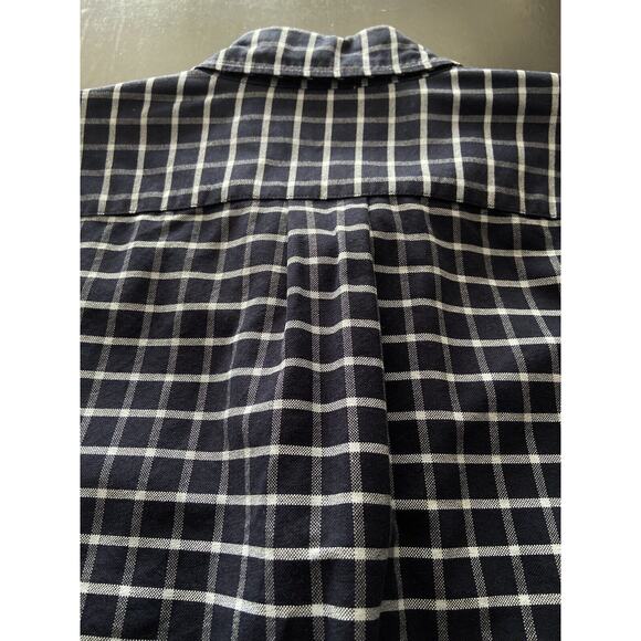 JCREW ‘Flex Oxford’ Slim Fit Navy Long Sleeve Shirt sz XL - Picture 6 of 7